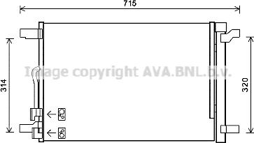 Ava Quality Cooling VNA5335 - Конденсатор, кондиціонер autozip.com.ua