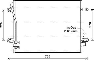 Ava Quality Cooling VNA5322 - Конденсатор, кондиціонер autozip.com.ua