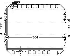 Ava Quality Cooling VNA2088 - Радіатор, охолодження двигуна autozip.com.ua