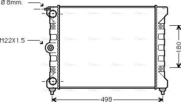 Ava Quality Cooling VNA2039 - Радіатор, охолодження двигуна autozip.com.ua