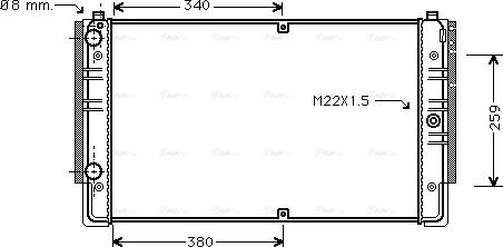 Ava Quality Cooling VNA2149 - Радіатор, охолодження двигуна autozip.com.ua