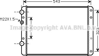 Ava Quality Cooling VNA2249 - Радіатор, охолодження двигуна autozip.com.ua