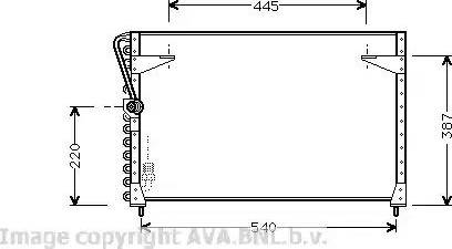 AVA VO 5072 - Конденсатор, кондиціонер autozip.com.ua