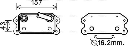 Ava Quality Cooling VO3168 - Масляний радіатор, рухове масло autozip.com.ua