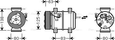 Ava Quality Cooling VOAK120 - Компресор, кондиціонер autozip.com.ua