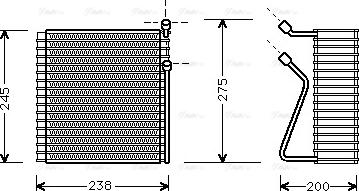 Ava Quality Cooling VO V091 - Випарник, кондиціонер autozip.com.ua