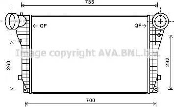 Ava Quality Cooling VW4319 - Интеркулер autozip.com.ua