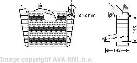 Ava Quality Cooling VW4213 - Интеркулер autozip.com.ua