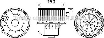 Ava Quality Cooling VW8354 - Електродвигун, вентиляція салону autozip.com.ua