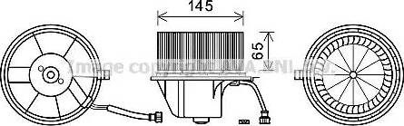 Ava Quality Cooling VW8351 - Електродвигун, вентиляція салону autozip.com.ua