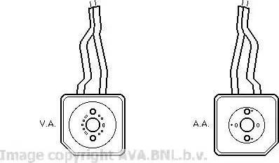 Ava Quality Cooling VW 3096 - Масляний радіатор, рухове масло autozip.com.ua