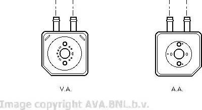 Ava Quality Cooling VW 3086 - Масляний радіатор, рухове масло autozip.com.ua