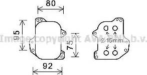 Ava Quality Cooling VW3393 - Масляний радіатор, рухове масло autozip.com.ua