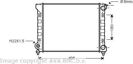 Ava Quality Cooling VW 2047 - Радіатор, охолодження двигуна autozip.com.ua