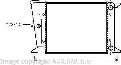 Ava Quality Cooling VW 2004 - Радіатор, охолодження двигуна autozip.com.ua