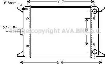 Ava Quality Cooling VW 2005 - Радіатор, охолодження двигуна autozip.com.ua