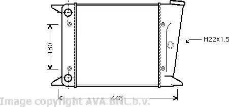 Ava Quality Cooling VW 2001 - Радіатор, охолодження двигуна autozip.com.ua