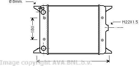 Ava Quality Cooling VW 2012 - Радіатор, охолодження двигуна autozip.com.ua