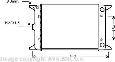 Ava Quality Cooling VW 2023 - Радіатор, охолодження двигуна autozip.com.ua