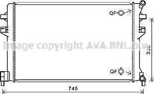 Ava Quality Cooling VW2383 - Радіатор, охолодження двигуна autozip.com.ua