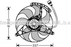 Ava Quality Cooling VW7516 - Вентилятор, охолодження двигуна autozip.com.ua