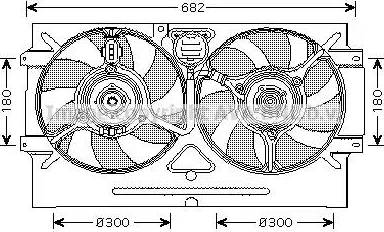 Ava Quality Cooling VW7518 - Вентилятор, охолодження двигуна autozip.com.ua