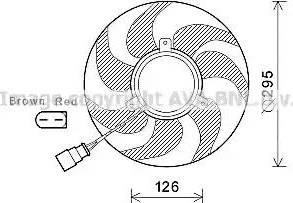 Ava Quality Cooling VW7535 - Вентилятор, охолодження двигуна autozip.com.ua