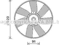 Ava Quality Cooling VW7538 - Вентилятор, охолодження двигуна autozip.com.ua