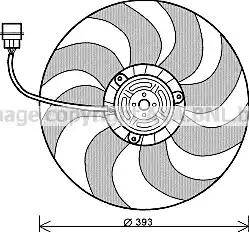 Ava Quality Cooling VW 7526 - Вентилятор, охолодження двигуна autozip.com.ua