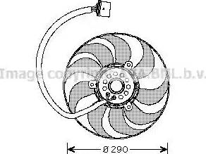 Ava Quality Cooling VW7520 - Вентилятор, охолодження двигуна autozip.com.ua