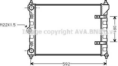 Ava Quality Cooling VWA2095 - Радіатор, охолодження двигуна autozip.com.ua