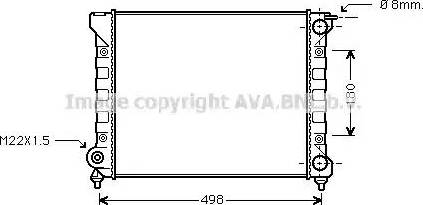 Ava Quality Cooling VWA2047 - Радіатор, охолодження двигуна autozip.com.ua