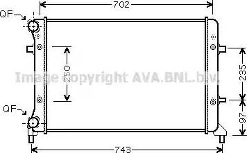 Ava Quality Cooling VWA2205 - Радіатор, охолодження двигуна autozip.com.ua