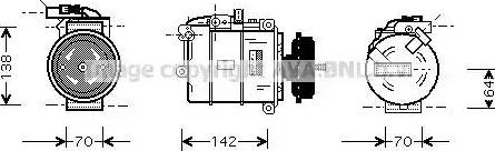 Ava Quality Cooling VWAK087 - Компресор, кондиціонер autozip.com.ua