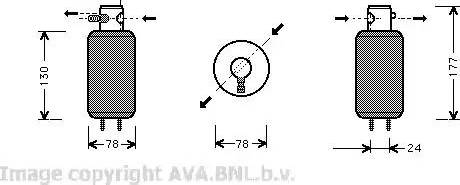 Ava Quality Cooling VW D165 - Осушувач, кондиціонер autozip.com.ua