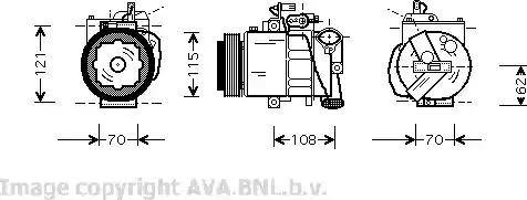 Ava Quality Cooling VW K064 - Компресор, кондиціонер autozip.com.ua