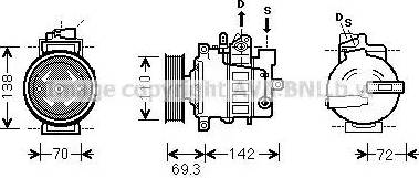 Ava Quality Cooling VWK318 - Компресор, кондиціонер autozip.com.ua