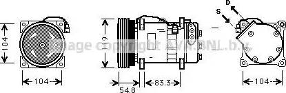 Ava Quality Cooling VW K281 - Компресор, кондиціонер autozip.com.ua