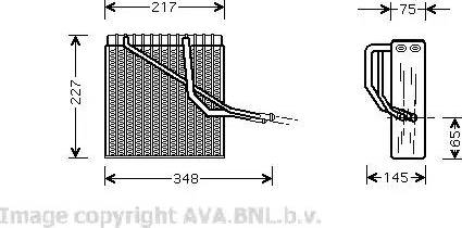 Ava Quality Cooling VW V055 - Випарник, кондиціонер autozip.com.ua