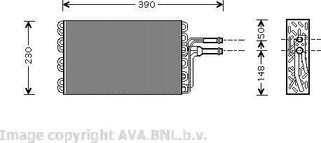 Ava Quality Cooling VW V185 - Випарник, кондиціонер autozip.com.ua