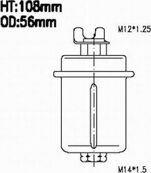 Azumi FSP11079 - Паливний фільтр autozip.com.ua
