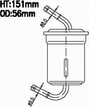 Azumi FSP13059 - Паливний фільтр autozip.com.ua