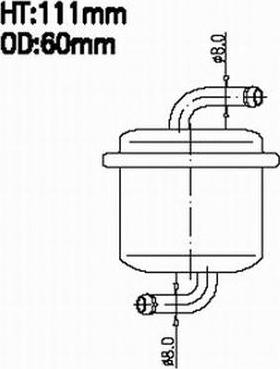 Azumi FSP29295 - Паливний фільтр autozip.com.ua