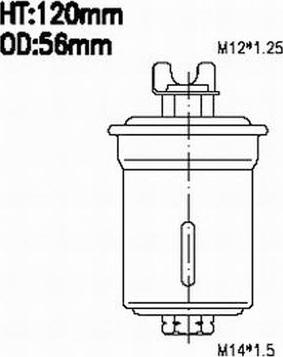 Azumi FSP21041 - Паливний фільтр autozip.com.ua