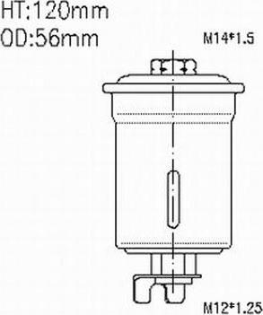 Azumi FSP21053 - Паливний фільтр autozip.com.ua