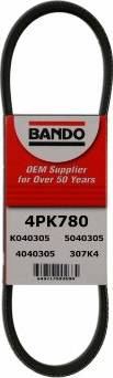 Bando 4PK780 - Поліклиновий ремінь autozip.com.ua