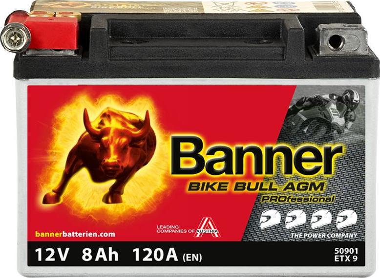 BANNER 024509010101 - Стартерна акумуляторна батарея, АКБ autozip.com.ua