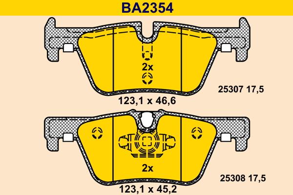 Barum BA2354 - Гальмівні колодки, дискові гальма autozip.com.ua