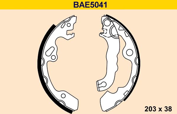 Barum BAE5041 - Комплект гальм, барабанний механізм autozip.com.ua