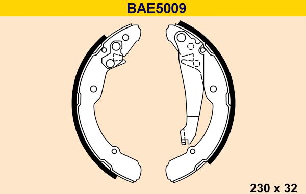 Barum BAE5009 - Комплект гальм, барабанний механізм autozip.com.ua